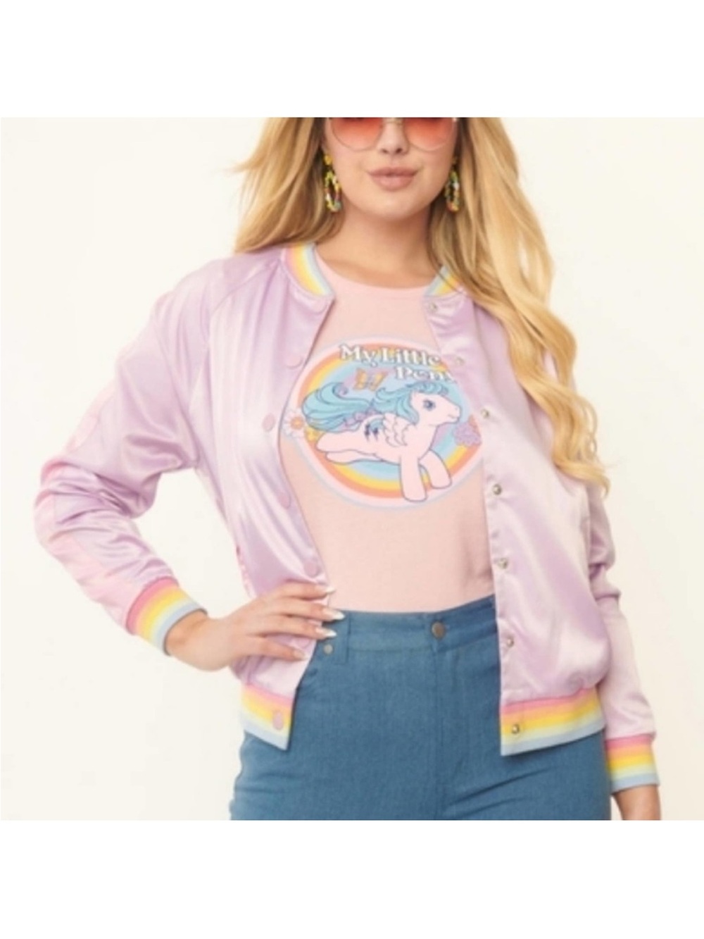 NWT My Little Pony x Unique Vintage Bomber Jacket 3X